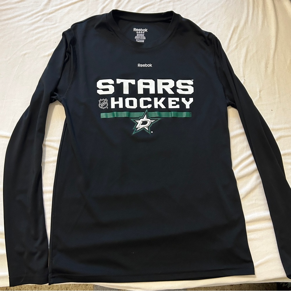 Dallas Stars Long sleeve black t shirt Kids Xl 14-16